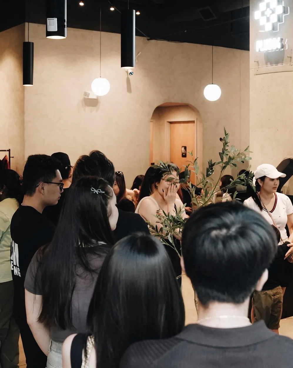 A room full of people at a Ngõ pop-up